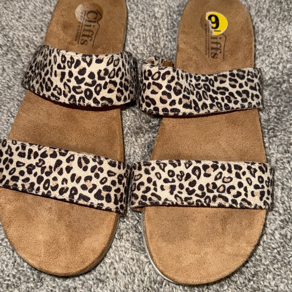 Leopard Sandals